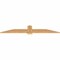 Ekena Millwork Eugene Smooth Timber Gable Bracket, Western Red Cedar, 72"W x 12"H x 1 1/2"D x 5 1/2"F, 4/12 Pitch GBW072X12X0206EUG00SWR - alternate 5